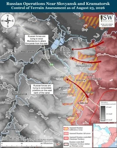 Росіяни просунулися в бік Слов’янська: в ISW назвали їхню головну тактичну ціль